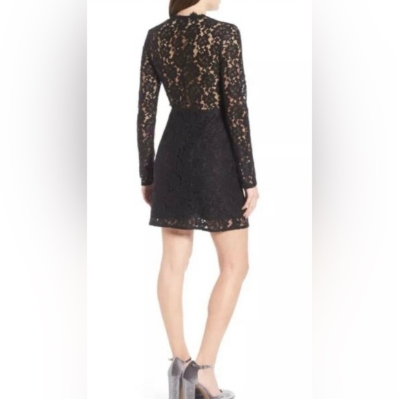Wayf Dresses & Skirts - WAYF Say It Out Loud Black Long Sleeve Lace Dress Small